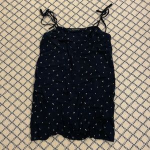 Navy and white mini dress from Brandy Melville